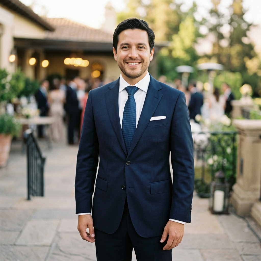 Traje azul formal Via Torino
