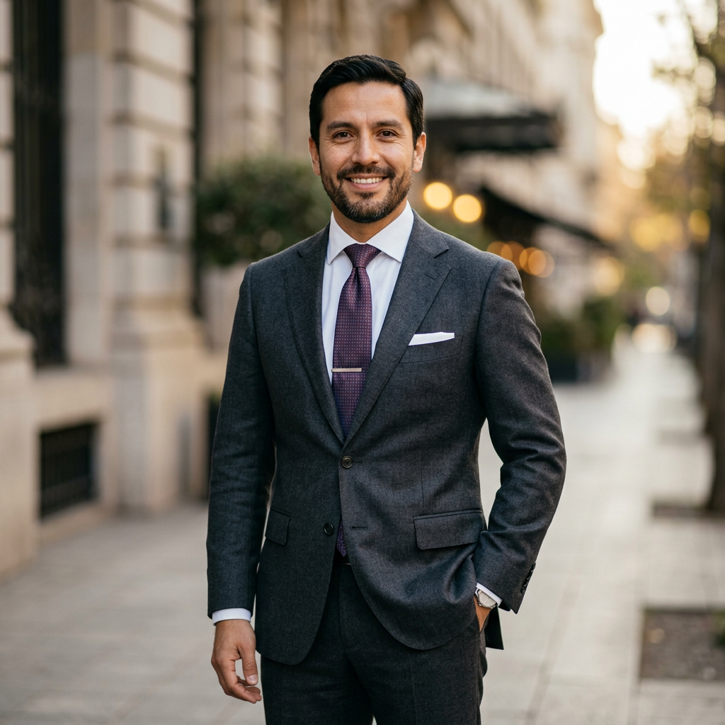 Traje gris formal Via Torino